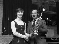 Peter Costello making a presentation at MAyo Ladies GAA dinner, March 1976 - Lyons0012172.jpg  Peter Costello making a presentation at MAyo Ladies GAA dinner, March 1976 : 19760304 Peter Costello making a presentation 5.tif, 19760304 Peter Costello making a presentation.tif, GAA, GAA Functions, Lyons collection, Mayo Ladies GAA