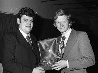 Mick Byrne making a presentation at the Castlebar Mitchell's Dinner, December 1979. - Lyons0012228.jpg  Mick Byrne making a presentation at the Castlebar Mitchell's Dinner, December 1979. : 19791231 Mick Byrne making a presentation at the Mitchell's Dinner 6.tif, 19791231 Mick Byrne making a presentation at the Mitchell's Dinner.tif, Castlebar Mitchels GAA, GAA Functions, Lyons collection