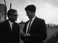 Sean Rice interviewing Johnny Mulvey, August 1967 - Lyons0009776.jpg  Sean Rice interviewing Johnny Mulvey, August 1967 : Mayo, Mulvey, Rice