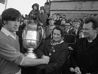 Claremorris Captain receiving the Cup, senior county final, November 1971 - Lyons0010919.jpg  Claremorris Captain receiving the Cup, senior county final, November 1971 : Claremorris