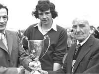 Sixth annual sheep and cattle sale in Achill, September 1975 - Lyons0017484.jpg  Michael O' Sullivan, Bank of Ireland, Castlebar presenting the Bank of Ireland Cup at the sheep and cattle sale.   Sixth annual sheep and cattle sale in Achill, September 1975. Michael O' Sullivan, Bank of Ireland, Castlebar presenting the Bank of Ireland Cup at the sheep and cattle sale.  Sixth annual sheep and cattle sale in Achill, September 1975. : 197509 Sixth Annual Sheep & Cattle Sale in Achill 2.tif, Achill, Farmers Journal, Lyons collection