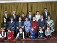 Mr and Mrs Mullins, Achill 40th anniversary - Lyons0017506.jpg  Mr and Mrs Mullins, Achill 40th anniversary in the Grand Hotel Achill, January 1988. : 198801 40th Wedding Anniversary.tif, Achill, Lyons collection