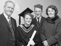 Nancy Flynn, Achill, July 1967.. - Lyons0017567.jpg  Nancy Flynn, Achill, July 1967, with her family at her graduation. : 19671104 Nancy Flynn & family.tif, Achill, Lyons collection