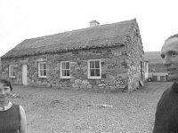 The deserted village in Achill. Mr and Mrs Tom Mc Namara - Lyons0017569.jpg  The deserted village in Achill. Mr and Mrs Tom Mc Namara owners of the Boley House Restaurant, October 1969. : 19691001 Old village in Achill 1.tif, Achill, Lyons collection