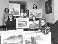 Art class in Keel. Mary Mc Namara, teacher. March 1972. - Lyons0017601.jpg  Art class in Keel. Mary Mc Namara, teacher. March 1972. : 1972 Misc, 19720302 Art Classes in Achill.tif, Achill, Lyons collection