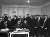 Achill Co-op: photo taken at the signing of the contract for th  Achill Co-op: photo taken at the signing of the contract for the new factory, March 1974.. - Lyons0017628.jpg  Achill Co-op: photo taken at the signing of the contract for the new factory, March 1974. : 1974 Misc, 19740301 Achill Co-op 1.tif, Achill, Lyons collection