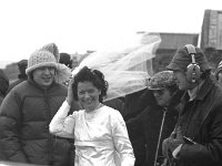 The film Bervie filmed in Achill - Lyons0017647.jpg  Elizabeth Gallagher from Achill who starred in the film the Bervie. Wet and windy for the filming. Photos for the Sunday Independent, February 1976. : 19760220 The film Bervie filmed in Achill 2.tif, Achill, Lyons collection