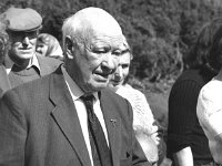 Achill co-op sheep-shearing competition, June 1976. - Lyons0017659.jpg  Achill co-op sheep-shearing competition, June 1976. Master Gallagher from Currane; timekeeper at the shearing. : 19760620 Achill Co-op Shearing Competition 9.tif, Achill, Farmers Journal, Lyons collection