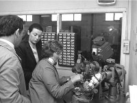 Maire Geoghegan Quinn Minister for the Gaeltacht visit to the Ud  Maire Geoghegan Quinn Minister for the Gaeltacht visit to the Udaras factory in Achill, April 1981. - Lyons0017672.jpg  Maire Geoghegan Quinn Minister for the Gaeltacht visit to the Udaras factory in Achill, April 1981. : 1981 Misc, 19810407 Visit to Udaras factory in Achill 3.tif, Achill, Lyons collection