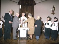 Mr and Mrs Michael Lavelle's Golden Jubilee, February 1982. - Lyons0017680.jpg  Mr and Mrs Michael Lavelle's Golden Jubilee, February 1982.  Michael 82 and his wife 71 were married in Cleveland, Ohio in February 1932.  Renewing their marriage  vows. : 19820206 Golden Jubilee 4.tif, Achill, Lyons collection