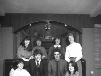 Tonragee Senior Citizens Christmas party in "The Way Inn",  Janu  Tonragee Senior Citizens Christmas party in "The Way Inn",  January 1983. - Lyons0017687.jpg  Tonragee Senior Citizens Christmas party in "The Way Inn". Seated centre Fr Fallon PP Achill., January 1983. : 19830107 Tonragee Senior Citizens Party 2.tif, Achill, Lyons collection