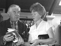 Launching of his book "Apparitions" by Noel Scanlon in Achill - Lyons0017756.jpg  Two guests at the reception for the launch of Noel Scanlon's book on Apparitions. At right Mrs Lynchechan. : 19890426 Launching of book 4.tif, Achill, Lyons collection