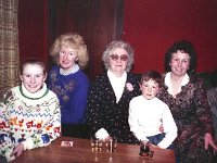 Tonragee senior citizens annual party in the Way Inn, Achill, Ja  Tonragee senior citizens annual party in the Way Inn, Achill, January 1991.. - Lyons0017776.jpg  Tonragee senior citizens annual party in the Way Inn, January 1991. : 19910113 Tonragee Senior Citizens Party 3.tif, Achill, Lyons collection