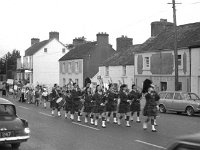 Balla Pipe Band leading the parade in Balla, September 1974. - Lyons0016598.jpg  Balla Pipe Band leading the parade in Balla, September 1974. : 1974 Misc, 19740926 Balla Pipe Band leading the parade in Balla 2.tif, Lyons collection