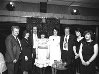 Balla mart dinner in the Beaten Path, March 1983. - Lyons0016610.jpg  The Niland family at the Balla mart dinner in the Beaten Path, March 1983. : 19830318 Balla Mart Dinner 1.tif, Balla, Lyons collection