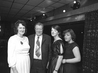 Balla mart dinner in the Beaten Path, March 1983. - Lyons0016612.jpg  Balla mart dinner in the Beaten Path, March 1983.  Tom and Nora Niland and their two daughters. : 19830318 Balla Mart Dinner 3.tif, Balla, Lyons collection