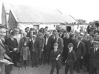 Open day at the Mc Andrew farm in Ballina, July 1969. - Lyons0017204.jpg  Terry Gallagher speaking at the open day at the Mc Andrew farm in Ballina, July 1969. : 19690730 Open day at the Mc Andrew farm Ballina 10.tif, Ballina, Farmers Journal, Lyons collection