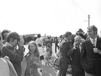 Ballina Salmon Festival, July 1970. - Lyons0017219.jpg  Ulick O'Connor special guest at right and John Crossan proprietor of the Imperial Hotel being photographed at the Ballina Salmon Festival, July 1970. : 19700712 Ballina Festival 4.tif, Ballina, Festivals, Lyons collection