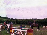 Moylett's Riding School at the Downhill Hotel, June 1971. - Lyons0017233.jpg  Moylett's Riding School at the Downhill Hotel, June 1971. : 19710611 Rising School 1.tif, Ballina, Lyons collection