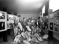 The Moy Salmon Festival, Ballina July 1974. - Lyons0017286.jpg  The Moy Salmon Festival, Ballina . Entries into the Moy Festival Queen competition including the photographers. At the back Tom Campbell, Paul Heverin and Liam Lyons. July 1974 : 19740714 The Moy Salmon Festival 1.tif, Ballina, Festivals, Lyons collection