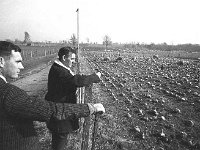 Open day at Creagh Agriculture Institute, March 1969. - Lyons0016828.jpg  Pat Daly showing sheep grazing. Open day at Creagh Agriculture Institute. March 1969. : 19690306 Open day at Creagh Agriculture Institute 4.tif, Ballinrobe, Farmers Journal, Lyons collection