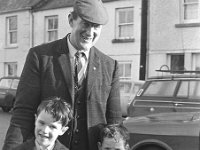 Santa arrives in Ballinrobe 1970 - Lyons0016892.jpg  Santa arrives in Ballinrobe at the invitation of O' Connors' bakery, December 1970. : 1970 Misc, 19701220 Santa arrives in Ballinrobe at the invitation of O' Connors' bakery 6.tif, Ballinrobe, Lyons collection