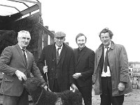 Ballinrobe mart, November 1971. - Lyons0016904.jpg  Four buyers at the mart: George O' Malley, Ballinrobe; Timmy Mc Greal, the Neale; Eddie Walsh, Killawalla and Mick Gibbons, Cushen, Ayle.   Ballinrobe mart, November 1971. : 19711103 Ballinrobe Mart 5.tif, Ballinrobe, Farmers Journal, Lyons collection