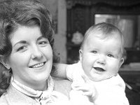 Roving camera in Ballinrobe.  March 1972. - Lyons0016913.jpg  Roving camera in Ballinrobe.  March 1972. : 19720314 Mrs Joe Murphy & her new born.tif, Ballinrobe, Lyons collection