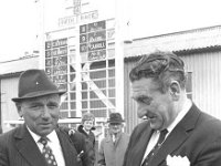 Ballinrobe races,  June 1972.. - Lyons0016916.jpg  Guiness rep at right making a presentation to a prize-winner at Ballinrobe Races,  June 1972. : 1972 Misc, 19720622 Ballinrobe Races 2.tif, Ballinrobe, Lyons collection