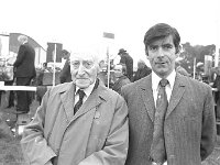 Ballinrobe races, October 1972. - Lyons0016946.jpg  J P Staunton President of Ballinrobe Race Committee and his son John.   Ballinrobe races, October 1972. : 1972 Misc, 19721002 Ballinrobe Races 4.tif, Ballinrobe, Lyons collection