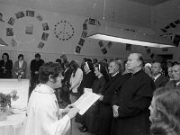 Opening of Youth Club in Ballinrobe, November 1972. - Lyons0016949.jpg  Fr Bernard Shaughnessy reading the Gospel during the mass. Right front Cannon Charles Scahill CC Ballinrobe. Opening of Youth Club in Ballinrobe, November 1972. : 1972 Misc, 19721103 Opening of Youth Club in Ballinrobe 2.tif, Lyons collection