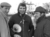 Open day at Creagh Institute, Ballinrobe. - Lyons0016958.jpg  Open day at Creagh Institute, February 1973.  Centre member of the research centre staff with Westport farmers and butchers. At left Jim Brennan and at right Tom Carter. : 19730222 Open Day at Creagh Institute 2.tif, Ballinrobe, Lyons collection