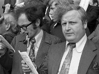 Ballinrobe Races, June 1973. - Lyons0016985.jpg  Tom Gilespie and John Mc Hale studying form. Ballinrobe Races, June 1973. : 1973 Misc, 19730621 Ballinrobe Races 4.tif, Ballinrobe, Lyons collection