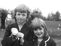 Ballinrobe Show, September 1973. - Lyons0016988.jpg  Proud brother and sister - prizewinners. Ballinrobe Show, September 1973. : 1973 Misc, 19730913 Ballinrobe Show 1.tif, Ballinrobe, Lyons collection