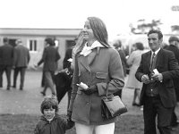 Ballinrobe Races, September 1973. - Lyons0017003.jpg  Bridie Moran, Westport with her child. Ballinrobe Races, September 1973. : 1973 Misc, 19730917 Ballinrobe Races 4.tif, Ballinrobe, Lyons collection