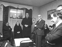 Opening of Information Centre in Ballinrobe, December 1973. - Lyons0017007.jpg  Archbishop Cunnane speaking at the opening of Information Centre in Ballinrobe, December 1973. : 1973 Misc, 19731202 Opening of Information Centre in Ballinrobe 2.tif, Ballinrobe, Lyons collection