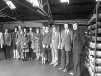 Western Pride Bakery, April 1977. - Lyons0017051.jpg  Directors from Rank Ireland Ltd Limerick with the O' Connor family proprietor of Western Pride Bakeries, Ballinrobe. April 1977. : 1977 Misc, 19770422 Western Pride Bakery 1.tif, Ballinrobe, Lyons collection