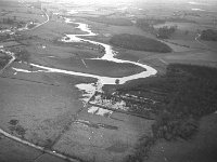 Aerial view of the river Robe flooding, November 1978.. - Lyons0017067.jpg  Aerial view of the river Robe flooding, November 1978. : 1978 Misc, 19781126 Aerial view of the river Robe flooding 5.tif, Ballinrobe, Lyons collection