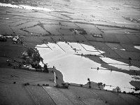 Aerial view of the river Robe flooding, November 1978.. - Lyons0017068.jpg  Aerial view of the river Robe flooding, November 1978. : 1978 Misc, 19781126 Aerial view of the river Robe flooding 6.tif, Ballinrobe, Lyons collection