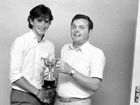 Presentation in Western Pride Ballinrobe, May 1984. - Lyons0017083.jpg  Presentation in Western Pride Ballinrobe, May 1984.  Michael O'Connor Director of Western Pride presenting a cup to a Ballinrobe student. : 19840529 Presentations in Western Pride 2.tif, Ballinrobe, Lyons collection