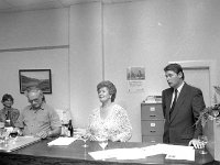 Art Exhibition in Ballinrobe, August 1990. - Lyons0017096.jpg  Art Exhibition in Ballinrobe, August 1990. Mr and Mrs Philip McConnell and Des Mahon Mayo County Manager at the reception. : 19900807 Art Exhibition in Ballinrobe 2.tif, Ballinrobe, Lyons collection