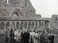 Personnel from American Banks on a visit to Balintubber Abbey, October 1969. - Lyons Ballintubber Abbey-1.jpg  Personnel from American Banks on a visit to Balintubber Abbey, October 1969. : 1969 Misc, 19691009 Personnel from American Banks on a visit to Balintubber Abbey.tif, Lyons collection