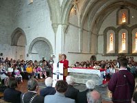 President Robinson opens Chapter House, Ballintubber Abbey, August 1994. - Lyons Ballintubber Abbey-120.jpg  President Robinson opens Chapter House, Ballintubber Abbey, August 1994. : 19940810 President Robinson opens Chapter House 2.tif, Ballintubber Abbey, Lyons collection