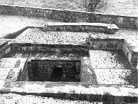 Restoration work, Ballintubber Abbey, November 1969. - Lyons Ballintubber Abbey-28.jpg  Restoration work, Ballintubber Abbey, November 1969. : 19691128 The restored Romanesque style Baptistery 4.tif, Ballintubber Abbey, Lyons collection