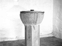 Baptismal font, Ballintubber Abbey, November 1969. - Lyons Ballintubber Abbey-35.jpg  Baptismal font, Ballintubber Abbey, November 1969. : 19691128 Baptismal Font.tif, Ballintubber Abbey, Lyons collection