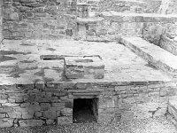 Underground heating system in Ballintubber Abbey, 11th and 12th century. April 1968 - Lyons Ballintubber Abbey-7.jpg  Underground heating system in Ballintubber Abbey, 11th and 12th century. April 1968 : 19680426 Showing the underground heating system in the 11th and 12th century 2.tif, Ballintubber Abbey, For Fr Egan, Lyons collection