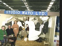 Maria Cribben and archbishop Joseph Cunnane, Tuam at the trade show in Ballyhaunis, May 1984. - Lyons0017884.jpg  Maria Cribben and archbishop Joseph Cunnane, Tuam at the trade show in Ballyhaunis, May 1984. : 19840518 Trade Show 1.tif, Ballyhaunis, Lyons collection