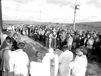 Unveiling of the plaque on Belmullet Creamery - Lyons0018176.jpg  Unveiling of the plaque on Belmullet Creamery for Jack Cahill milk advisor for NCF co-op, July 1985. Jack Cahill milk advisor speaking to the local creamery suppliers at the unveiling of the plaque. : 19850712 Unveiling of plaque 2.tif, Belmullet, Lyons collection