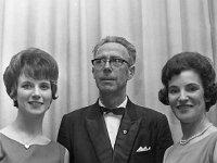 First Castlebar International Song Contest 1966 - Lyons0005280.jpg  Castlebar Song Contest, 1966.Three of the singers at the inaugural contest in 1966.  Angela Denning who sang 'Dear Old Castlebar' written by Dan Donleavy; Brose Walsh who sang 'I'll Meet You in Mayo in June' written by Matt Fitzpatrick and Nan Monaghan (nee Denning) who sang her own  'Castlebar, My Home Town'.  Nan's song came second in the contest. : Castlebar Song Contest, Denning, Monaghan, Walsh