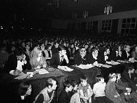 Castlebar International Song Contest 1969 - Lyons0005354.jpg  Castlebar Song Contest 1969.  Children having a front view while the judges deliberate their vote at the pop night. : Castlebar Song Contest